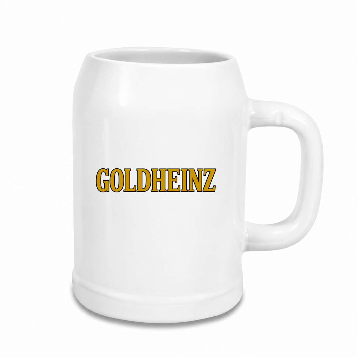 Goldheinz - Bierkrug - weiß