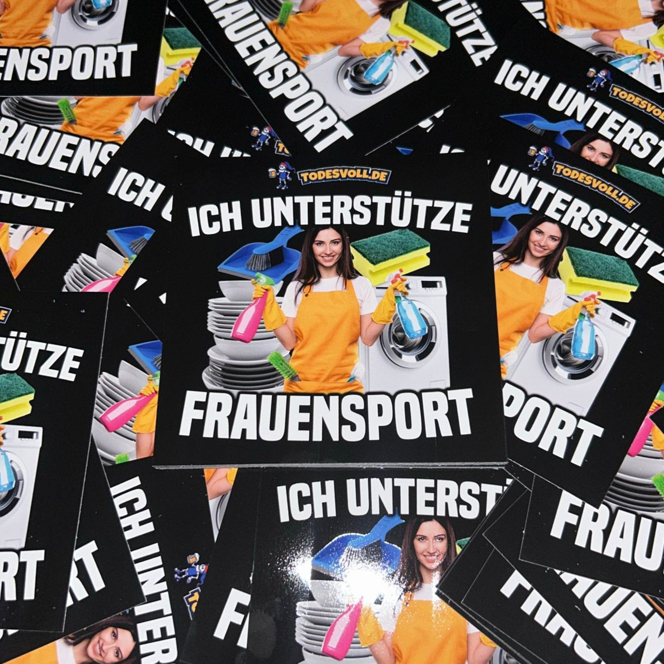 "Sticker" Ich unterstütze Frauensport