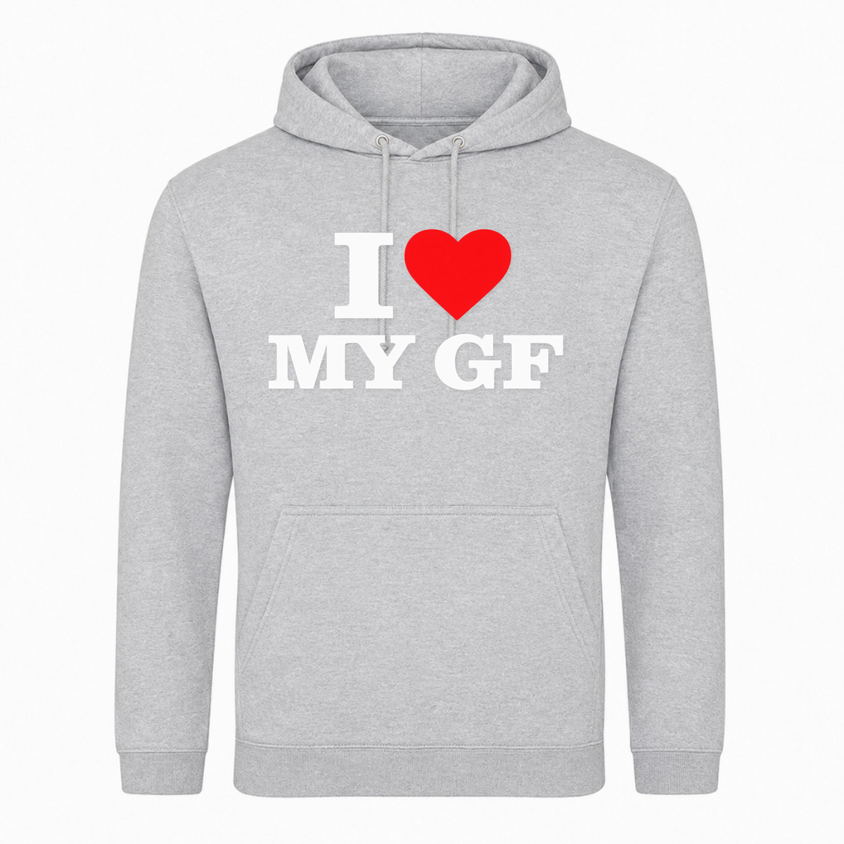 I ♥️  MY GF Unisex Hoodie -  Heather Grey