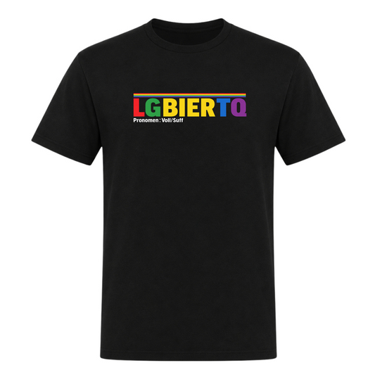 Unisex T-Shirt LGBIERTQ - Deep Black