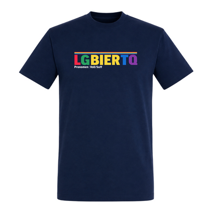 Unisex T-Shirt LGBIERTQ - French Navy