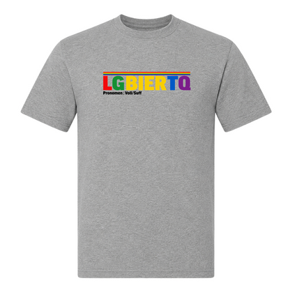 Unisex T-Shirt LGBIERTQ - Grey Melange