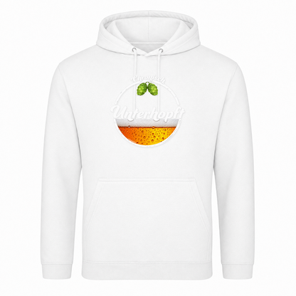 Unisex Hoodie Chronisch Unterhopft - Weiß