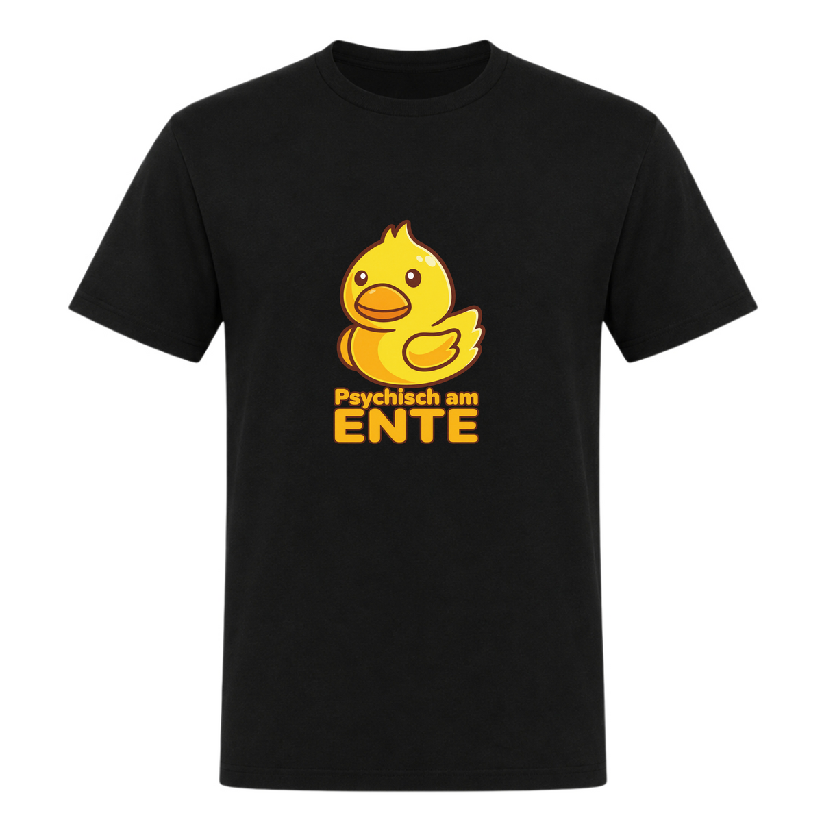 Unisex T-Shirt Psychisch am Ente - Deep Black