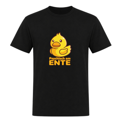 Unisex T-Shirt Psychisch am Ente - Deep Black