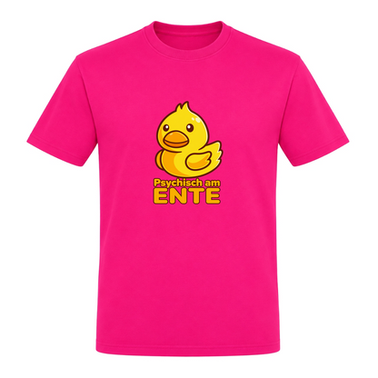 Unisex T-Shirt Psychisch am Ente - Fuchsia
