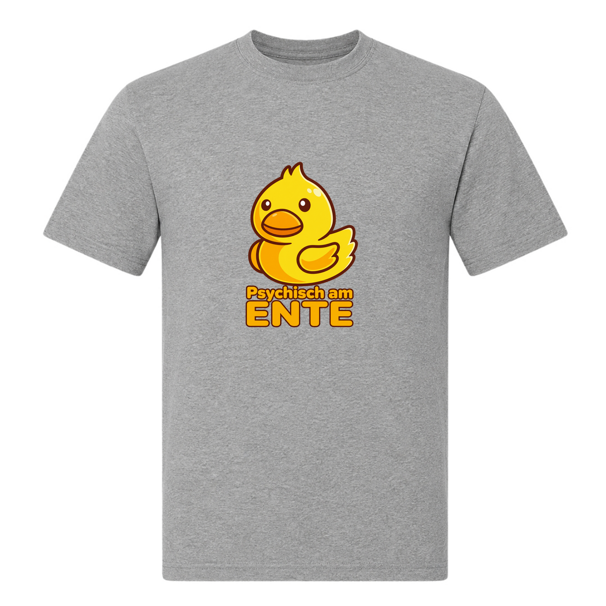 Unisex T-Shirt Psychisch am Ente - Grey Melange
