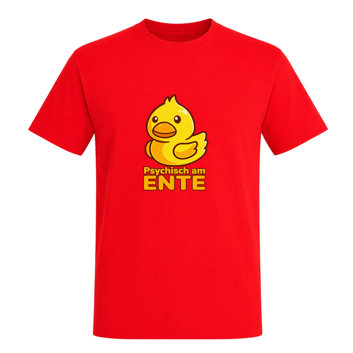 Unisex T-Shirt Psychisch am Ente - Red