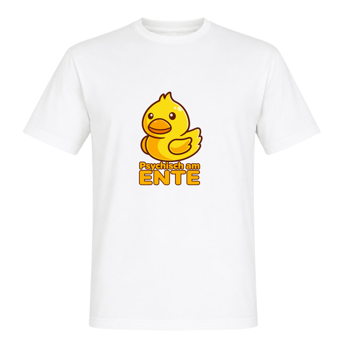 Unisex T-Shirt Psychisch am Ente - White