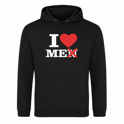 I ♥️ Me not Men Unisex Hoodie - Schwarz