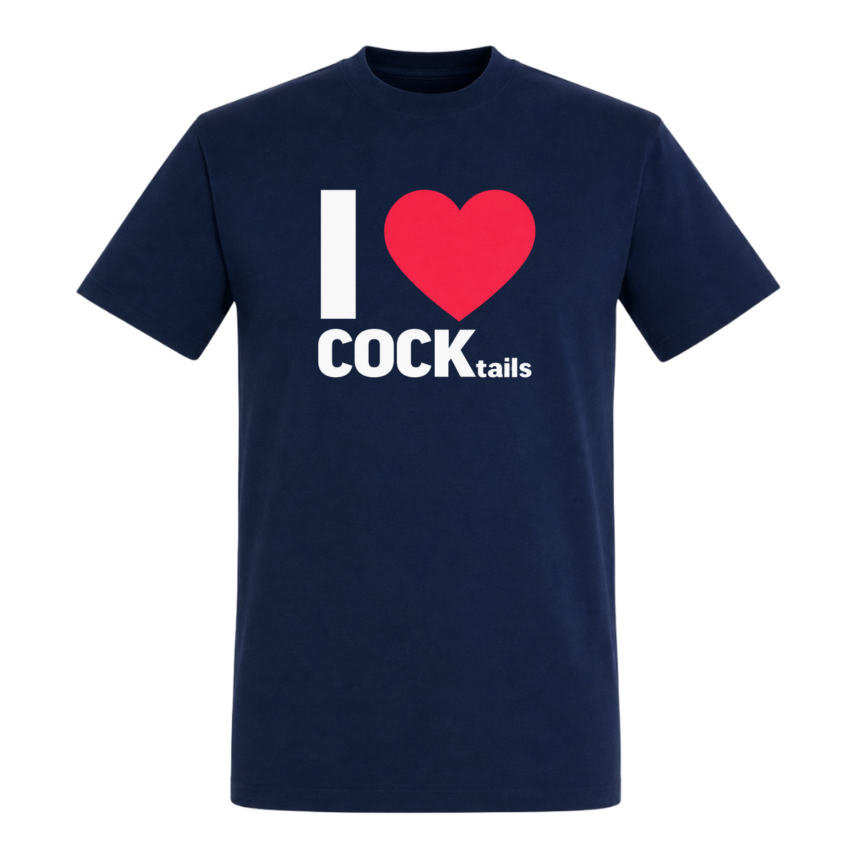 Unisex T-Shirt I Love Cocktails - French Navy