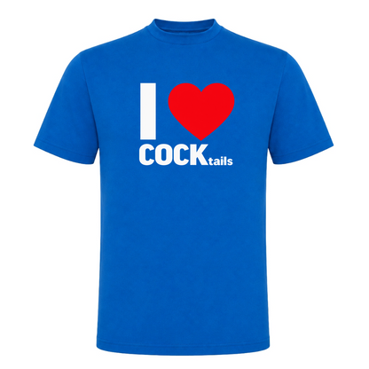 Unisex T-Shirt I Love Cocktails - Royal Blue 241
