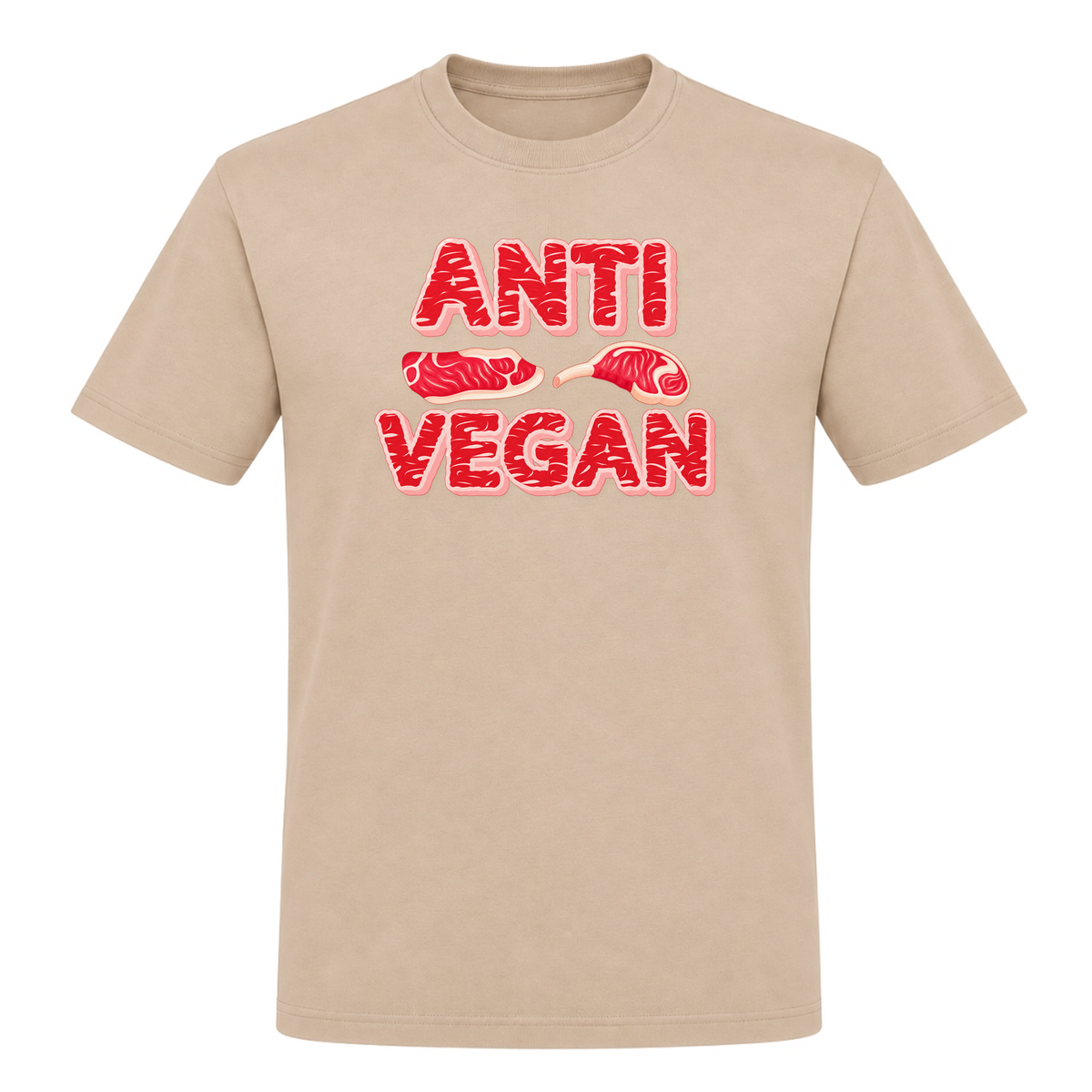 Unisex T-Shirt Anti Veganer - Rope