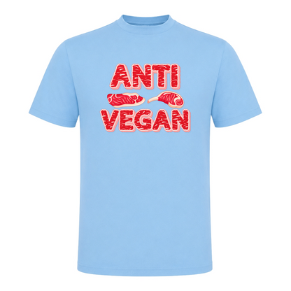 Unisex T-Shirt Anti Veganer - Sky Blue