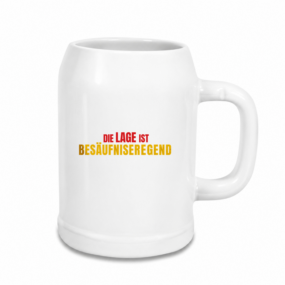 Besaufniserregend - Bierkrug - weiß