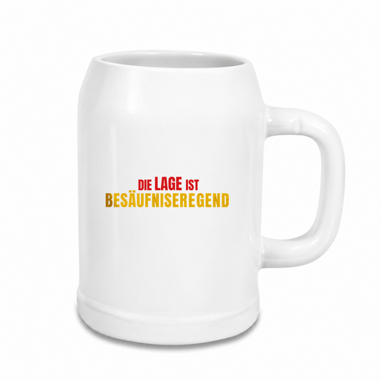 Besaufniserregend - Bierkrug - weiß