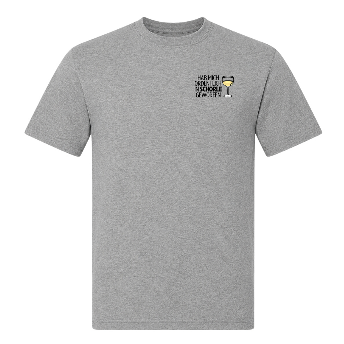 Unisex T-Shirt In Schorle Geworfen - Grey Melange