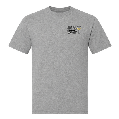 Unisex T-Shirt In Schorle Geworfen - Grey Melange