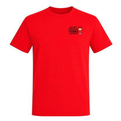 Unisex T-Shirt In Schorle Geworfen - Red
