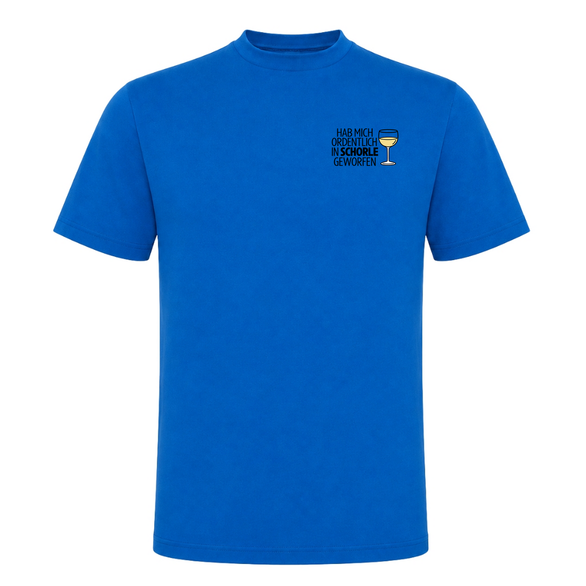 Unisex T-Shirt In Schorle Geworfen - Royal Blue 241