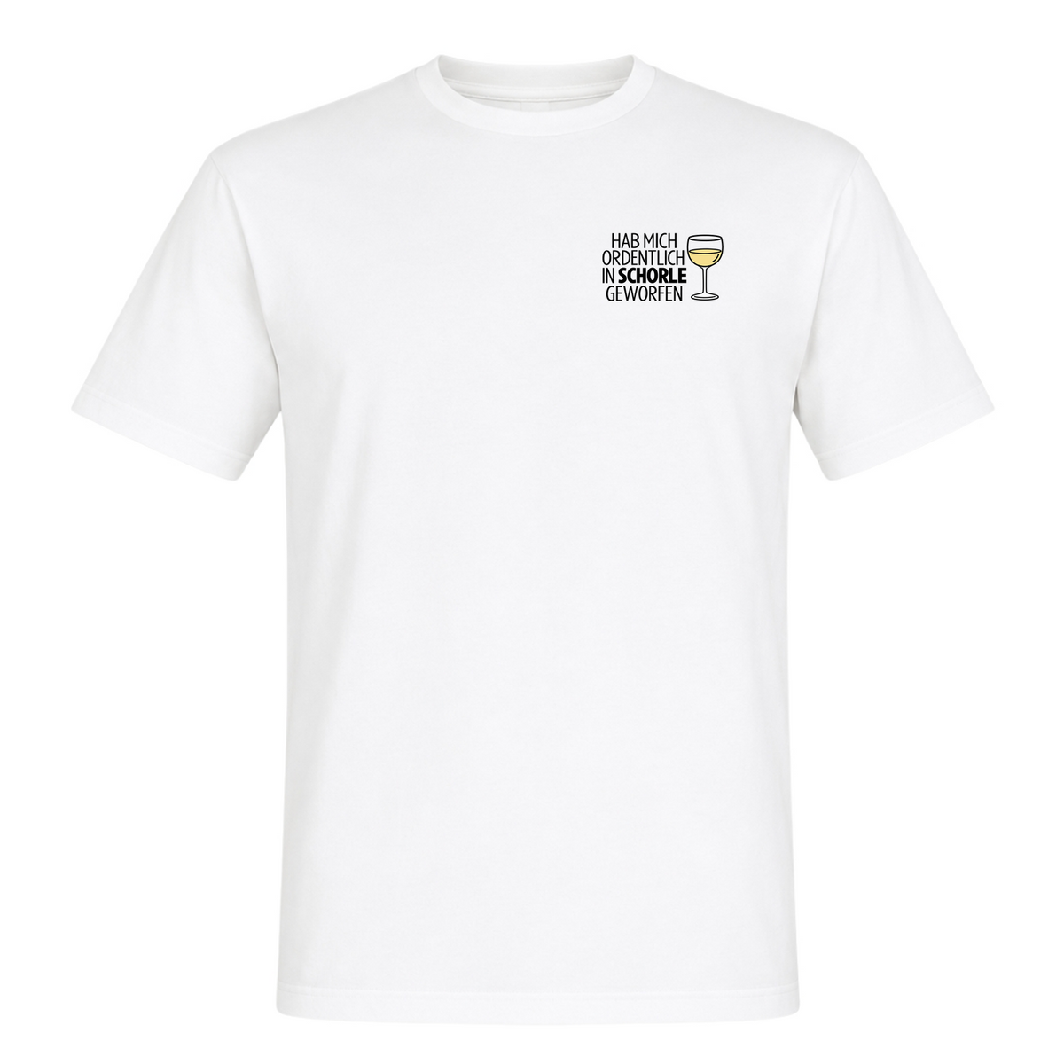 Unisex T-Shirt In Schorle Geworfen - White