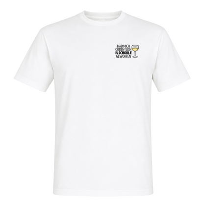 Unisex T-Shirt In Schorle Geworfen - White