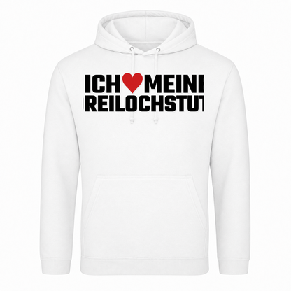 Unisex Hoodie Dreilochstute - Weiß