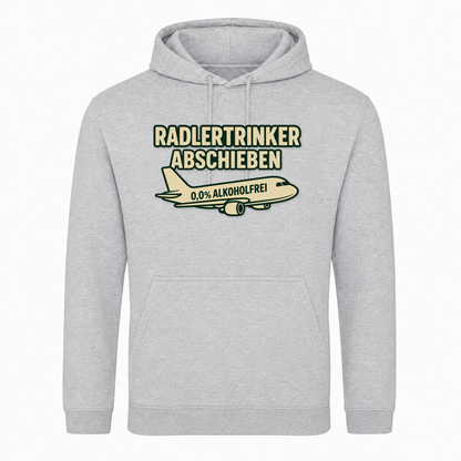 Unisex Hoodie Radlertrinker Abschieben -  Heather Grey