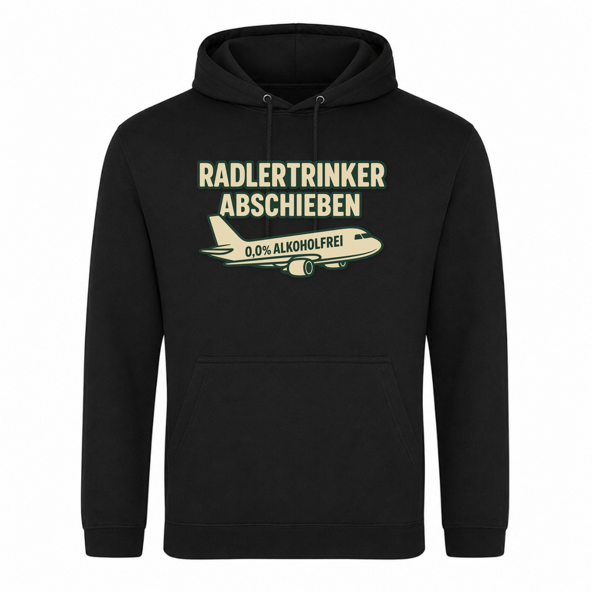 Unisex Hoodie Radlertrinker Abschieben - Schwarz