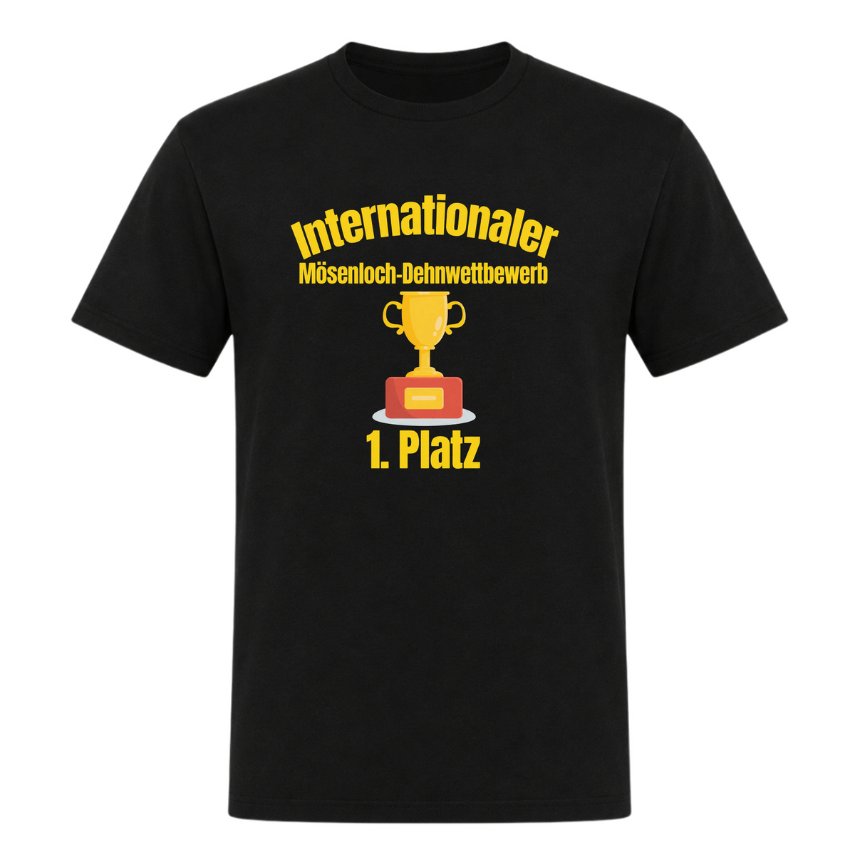 Unisex T-Shirt Mösenloch Wettbewerb - Deep Black