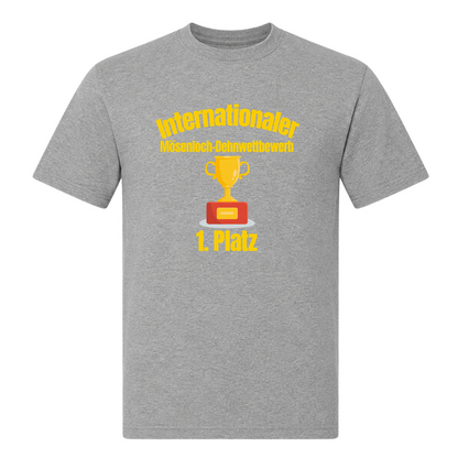 Unisex T-Shirt Mösenloch Wettbewerb - Grey Melange