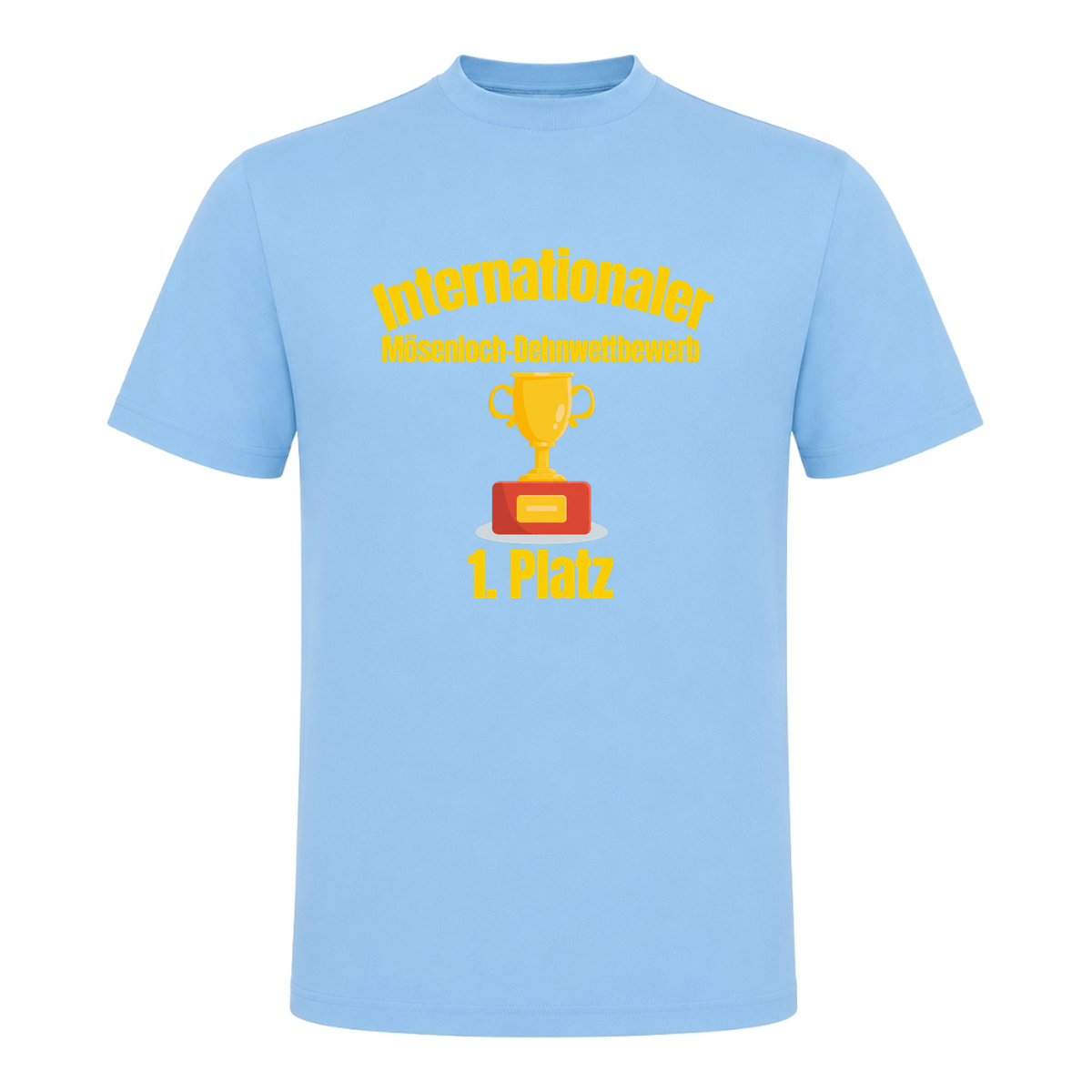 Unisex T-Shirt Mösenloch Wettbewerb - Sky Blue
