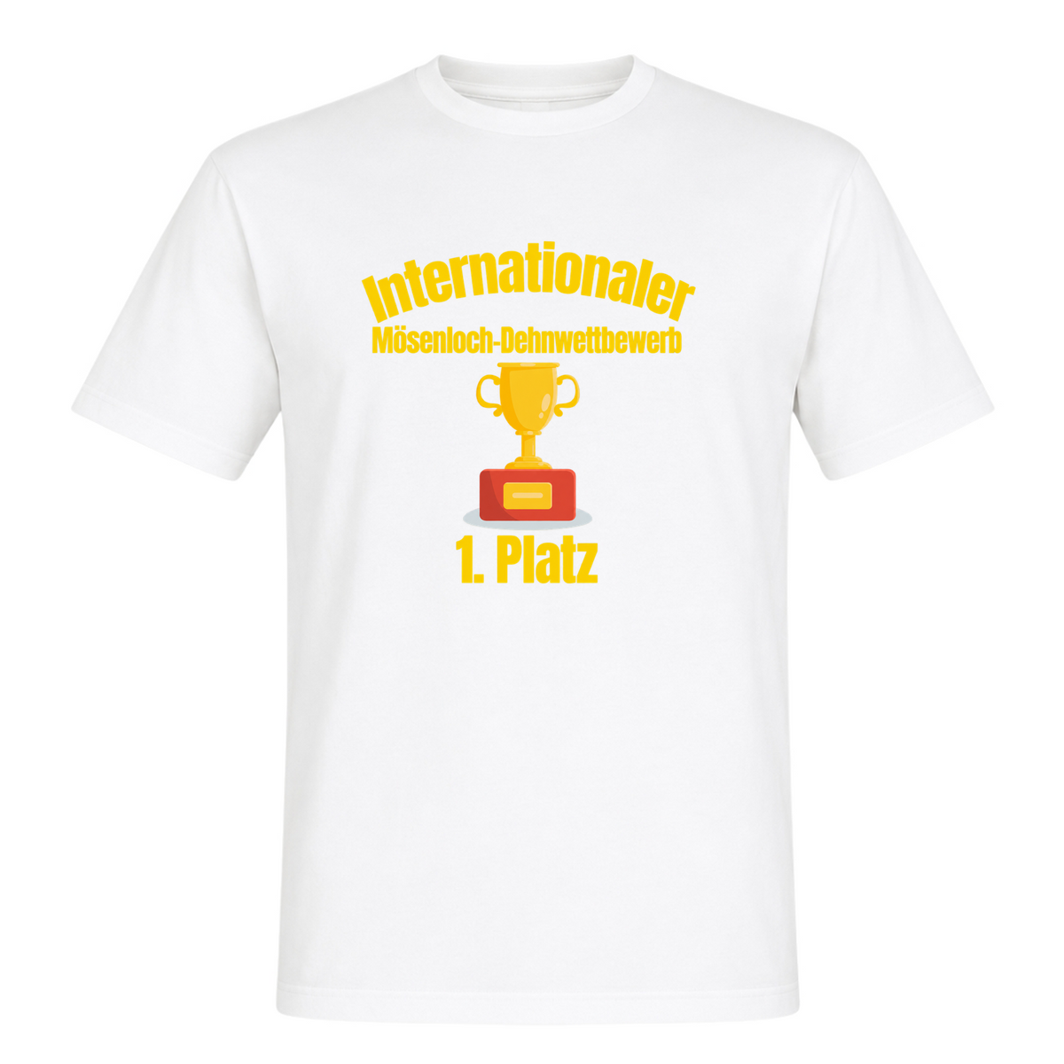 Unisex T-Shirt Mösenloch Wettbewerb - White