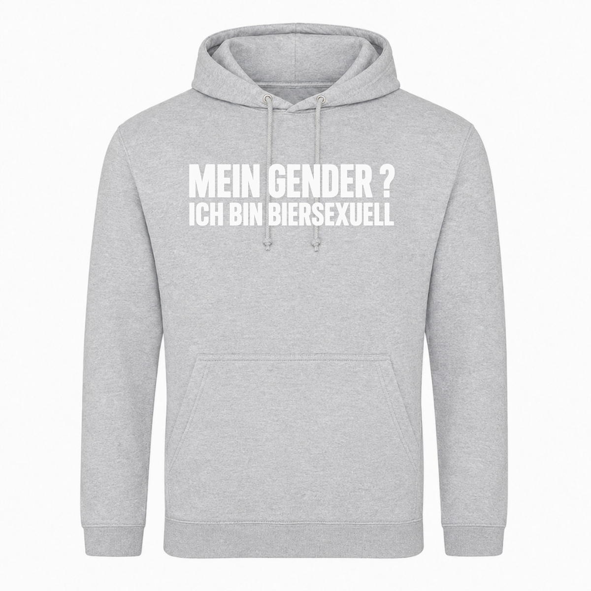 Unisex Hoodie Biersexuell -  Heather Grey