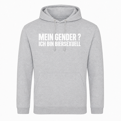 Unisex Hoodie Biersexuell -  Heather Grey