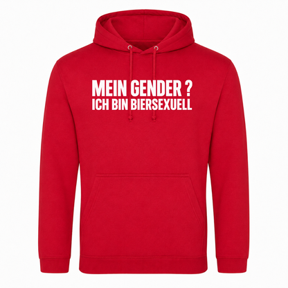 Unisex Hoodie Biersexuell - rot