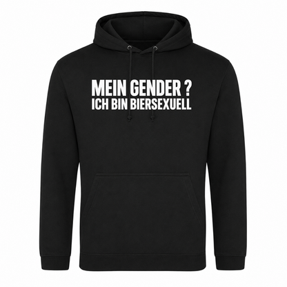 Unisex Hoodie Biersexuell - Schwarz