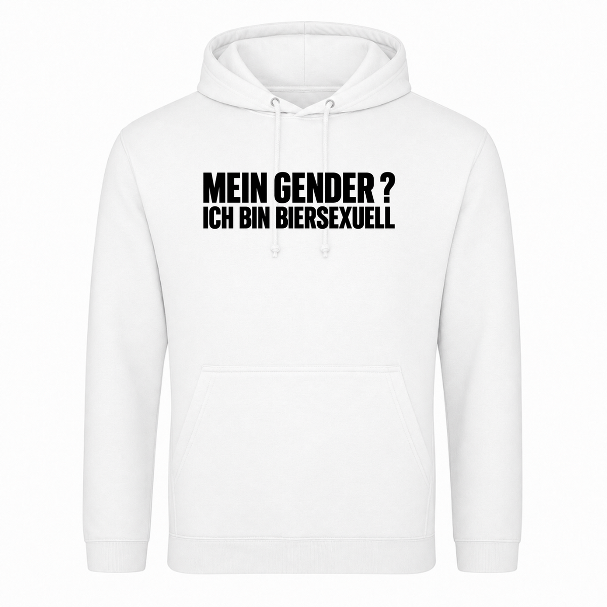 Unisex Hoodie Biersexuell - Weiß
