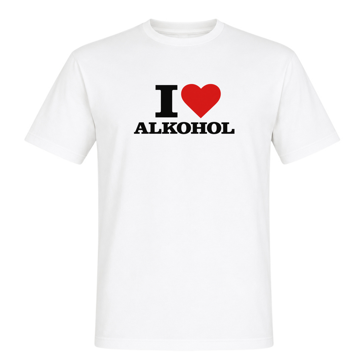 I ♥️ Alkohol Unisex T-Shirt - White