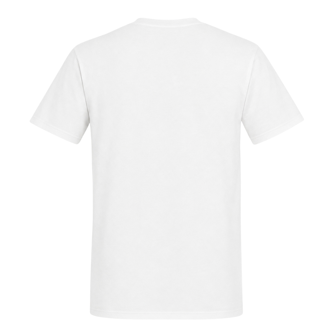Unisex T-Shirt "BRAUNI" Überm Osten lacht die Sonne! - White - Rueckseite
