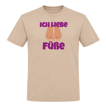 Unisex T-Shirt Ich Liebe Füße - Rope
