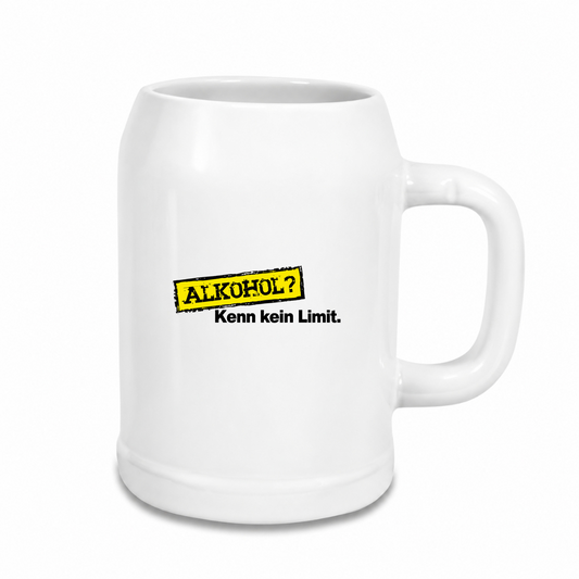 Kenn-kein-Limit - Bierkrug - weiß