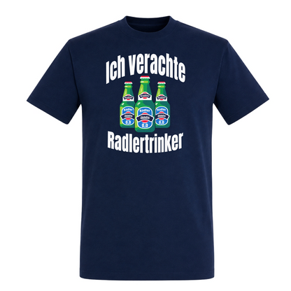 Unisex T-Shirt Ich verachte Radlertrinker - French Navy