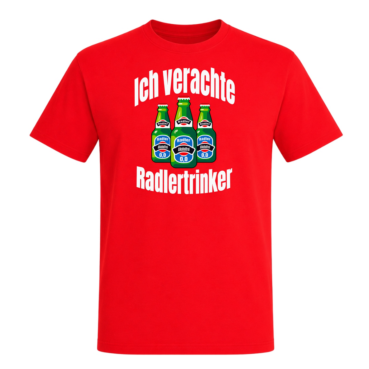 Unisex T-Shirt Ich verachte Radlertrinker - Red