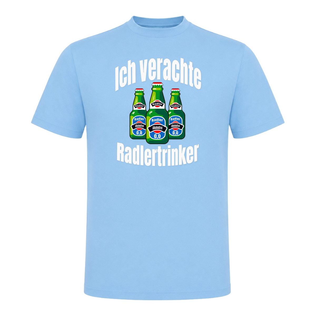 Unisex T-Shirt Ich verachte Radlertrinker - Sky Blue