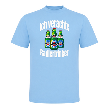 Unisex T-Shirt Ich verachte Radlertrinker - Sky Blue
