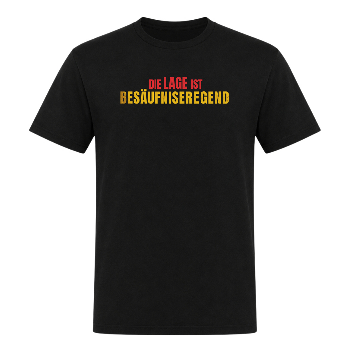 Unisex T-Shirt Besäufniserregend - Deep Black