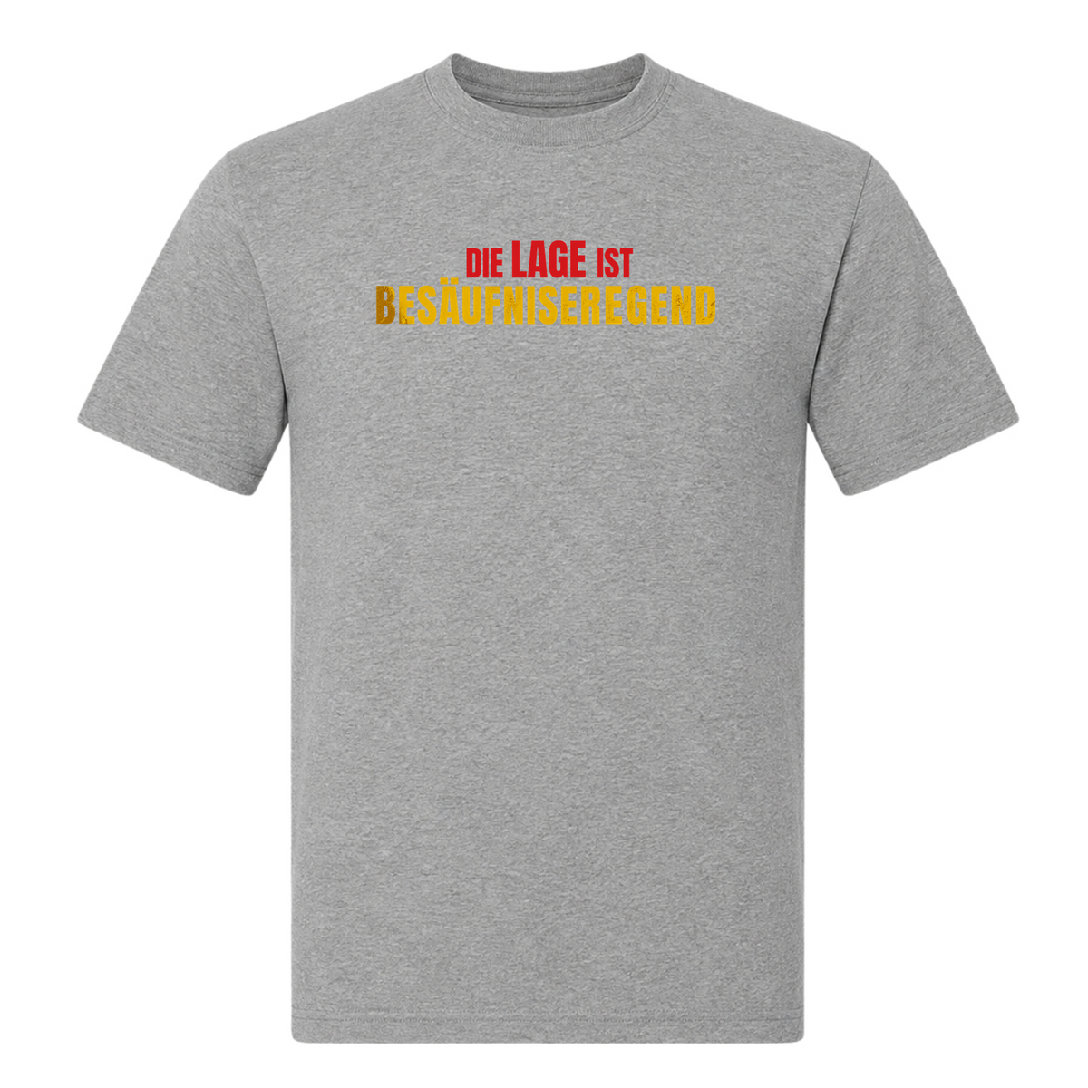 Unisex T-Shirt Besäufniserregend - Grey Melange