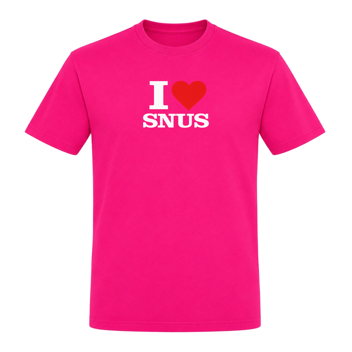 I ♥️ Snus Unisex T-Shirt - Fuchsia