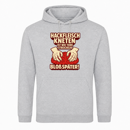Unisex Hoodie Hackfleisch Kneten -  Heather Grey